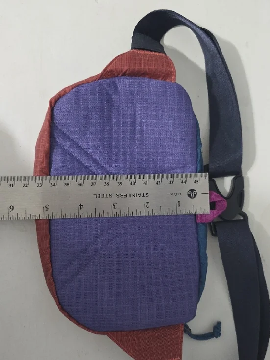 Patagonia Purple, Blue & Yellow Waist Pack with Pink Zipper - Picture 5 of 7